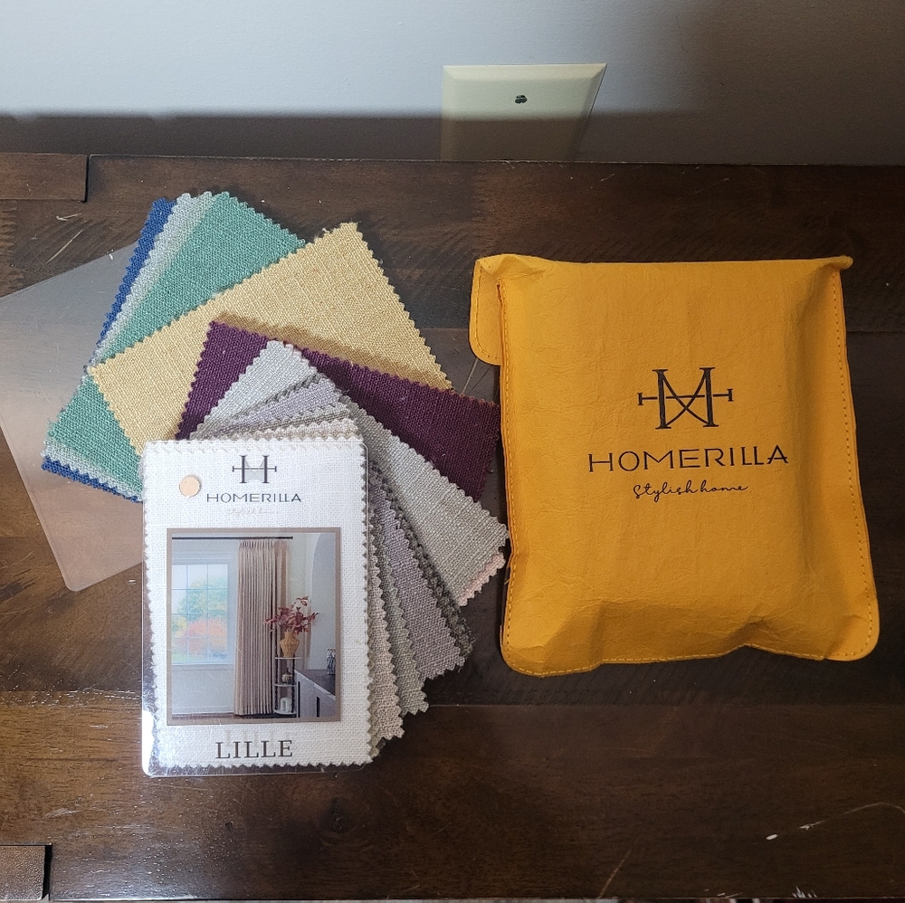 Homerilla LILLE Fabric Swatch Set with Yellow Pouch